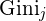 \text{Gini}_j